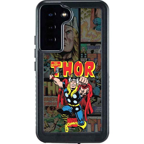 Marvel Classic Comics The Mighty Thor Vintage Galaxy S24 Plus Waterproof Case