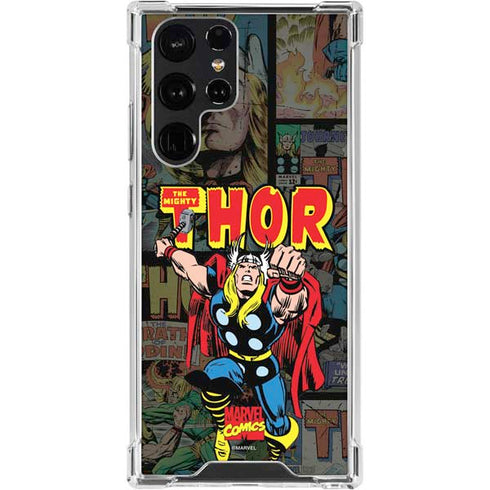 Marvel Classic Comics The Mighty Thor Vintage Galaxy S24 Ultra Clear Case