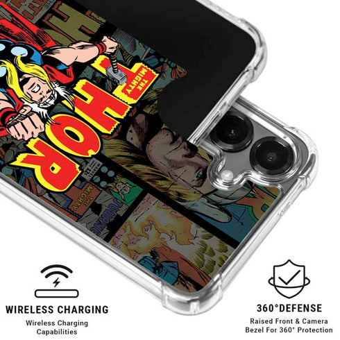 Marvel Classic Comics The Mighty Thor Vintage Galaxy S26 Plus Clear Case