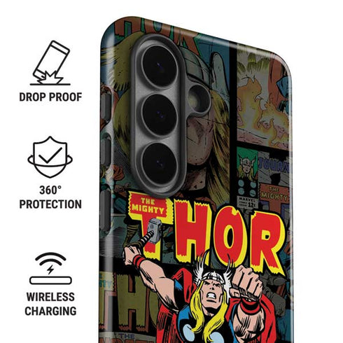 Marvel Classic Comics The Mighty Thor Vintage Galaxy S26 Plus Impact Case