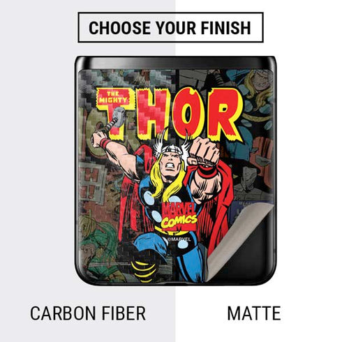 Marvel Classic Comics The Mighty Thor Vintage Galaxy Z Flip Skin