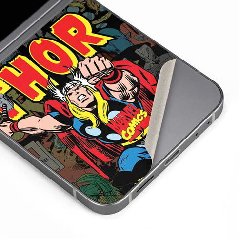 Marvel Classic Comics The Mighty Thor Vintage Galaxy Z Flip6 Skin