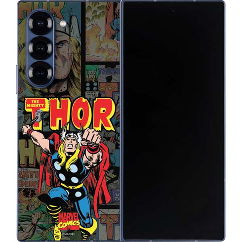 Marvel Classic Comics The Mighty Thor Vintage Galaxy Z Fold6 Skin
