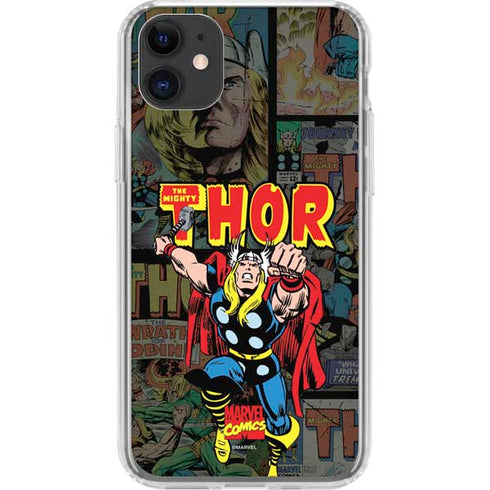 Marvel Classic Comics The Mighty Thor Vintage iPhone 11 Clear Case