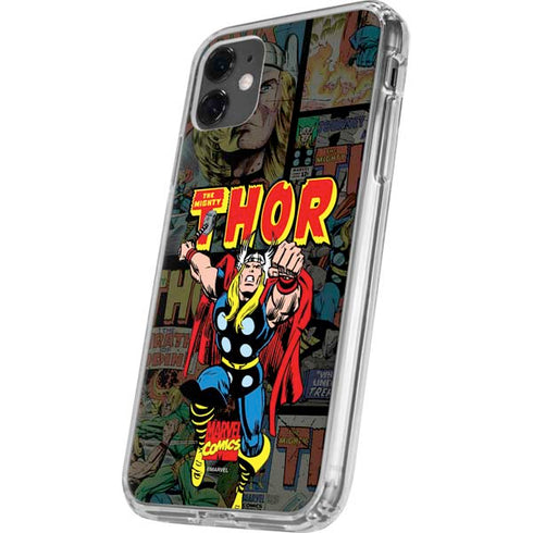 Marvel Classic Comics The Mighty Thor Vintage iPhone 11 Clear Case