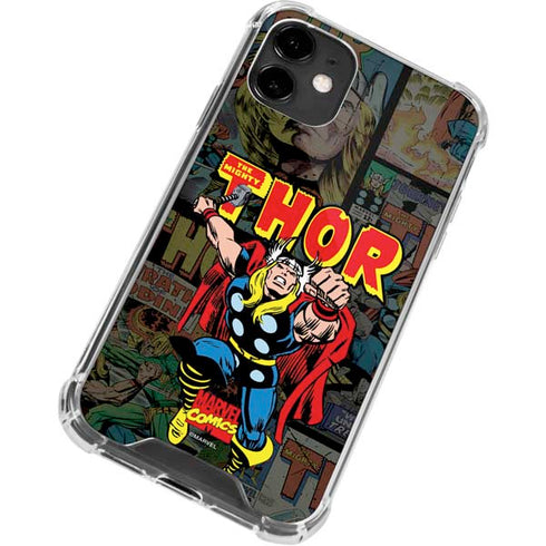 Marvel Classic Comics The Mighty Thor Vintage iPhone 12 Clear Case