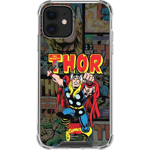 Marvel Classic Comics The Mighty Thor Vintage iPhone 12 Mini Clear Case