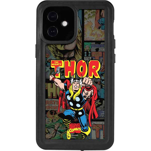 Marvel Classic Comics The Mighty Thor Vintage iPhone 12 Mini Waterproof Case