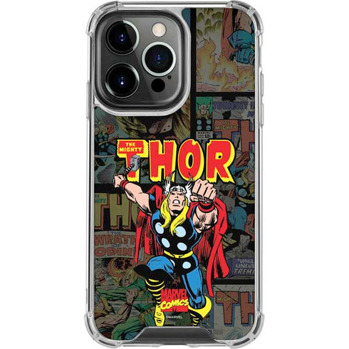 Marvel Classic Comics The Mighty Thor Vintage iPhone 13 Pro Clear Case