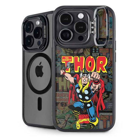 Marvel Classic Comics The Mighty Thor Vintage iPhone 15 Pro Kickstand Case