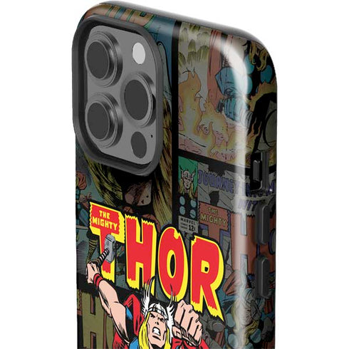 Marvel Classic Comics The Mighty Thor Vintage iPhone 15 Pro Max Impact Case