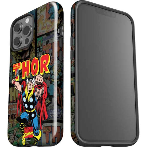 Marvel Classic Comics The Mighty Thor Vintage iPhone 15 Pro Max Impact Case