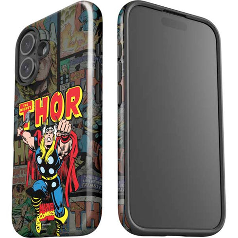 Marvel Classic Comics The Mighty Thor Vintage iPhone 16 Plus Impact Case