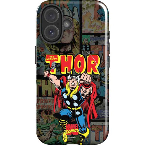 Marvel Classic Comics The Mighty Thor Vintage iPhone 16 Plus Magsafe Impact Case