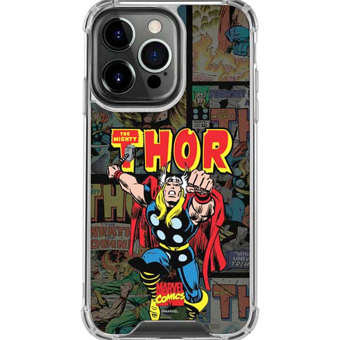 Marvel Classic Comics The Mighty Thor Vintage iPhone 16 Pro Max Clear Case