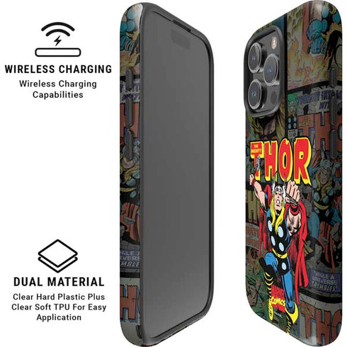 Marvel Classic Comics The Mighty Thor Vintage iPhone 16 Pro Max Magsafe Impact Case