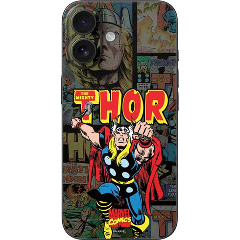 Marvel Classic Comics The Mighty Thor Vintage iPhone 16 Skin