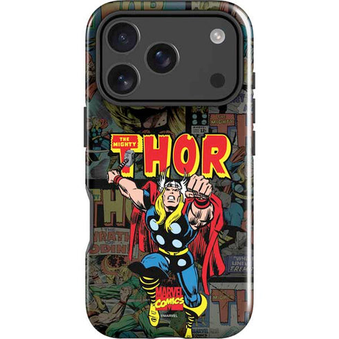 Marvel Classic Comics The Mighty Thor Vintage iPhone 18 Pro Impact Case