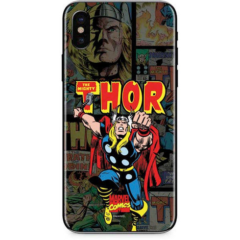 Marvel Classic Comics The Mighty Thor Vintage iPhone X Skin