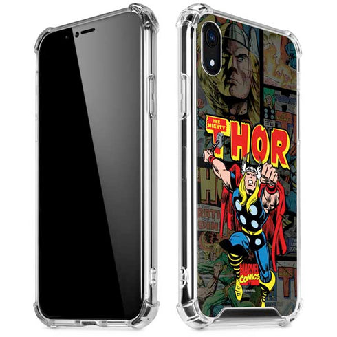 Marvel Classic Comics The Mighty Thor Vintage iPhone XR Clear Case