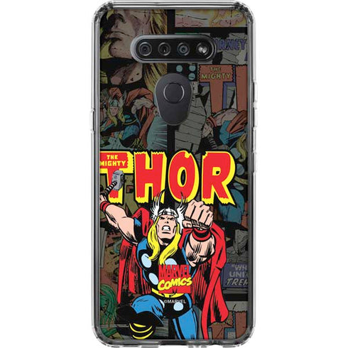 Marvel Classic Comics The Mighty Thor Vintage LG K51/Q51 Clear Case