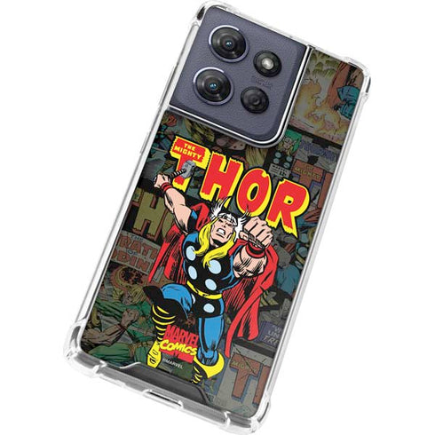 Marvel Classic Comics The Mighty Thor Vintage Moto G Play 5G (2025) Clear Case