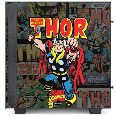 Marvel Classic Comics The Mighty Thor Vintage NZXT H510 Compact ATX Mid-Tower Case Skin