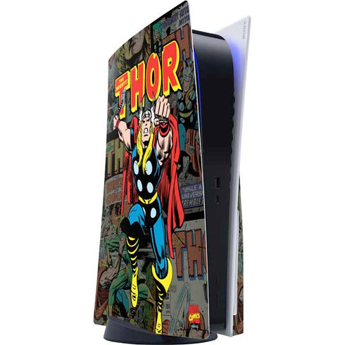 Marvel Classic Comics The Mighty Thor Vintage PlayStation PS5 Skins