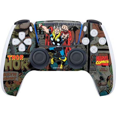 Marvel Classic Comics The Mighty Thor Vintage PlayStation PS5 Skins