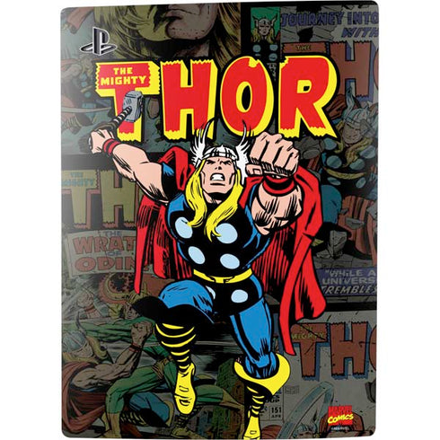Marvel Classic Comics The Mighty Thor Vintage PS5 Digital Edition Console Skin