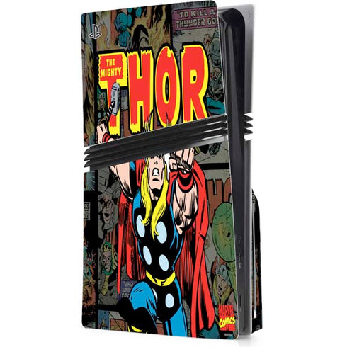 Marvel Classic Comics The Mighty Thor Vintage PlayStation PS5 Skins