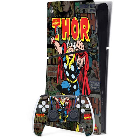 Marvel Classic Comics The Mighty Thor Vintage PlayStation PS5 Skins
