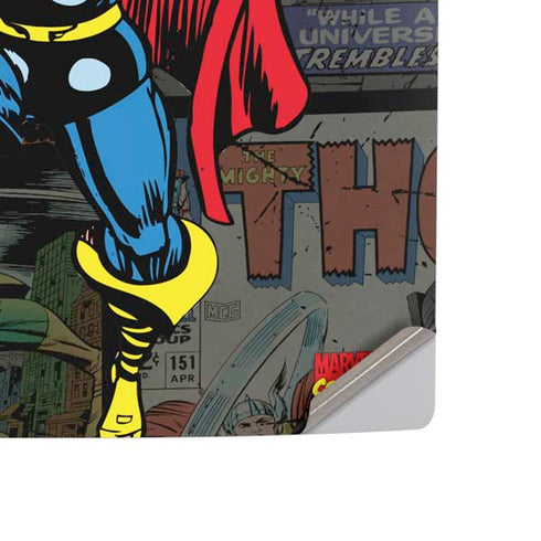 Marvel Classic Comics The Mighty Thor Vintage PS5 Slim Digital Edition Console Skin