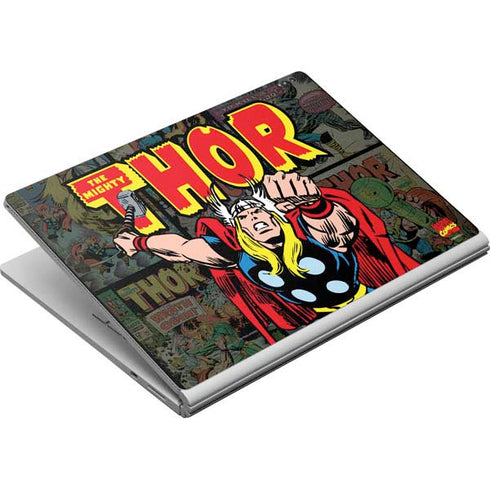Marvel Classic Comics The Mighty Thor Vintage Surface Book Skin