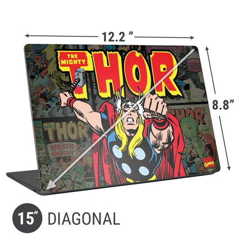 Marvel Classic Comics The Mighty Thor Vintage Universal Laptop 15in (12.2 x 8.8in) Skin