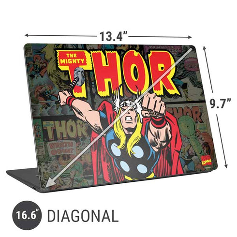 Marvel Classic Comics The Mighty Thor Vintage Universal Laptop 16.6in (13.4 x 9.7in) Skin
