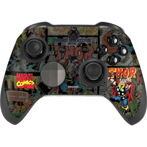 Marvel Classic Comics The Mighty Thor Vintage Xbox Elite Wireless Controller Series 2 Skin