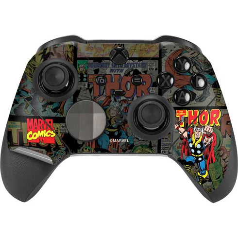 Marvel Classic Comics The Mighty Thor Vintage Xbox Elite Wireless Controller Series 2 Skin