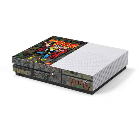Marvel Classic Comics The Mighty Thor Vintage Xbox One S Console Skin