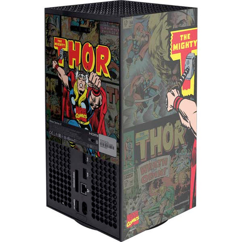 Marvel Classic Comics The Mighty Thor Vintage Xbox Series X Console Skin