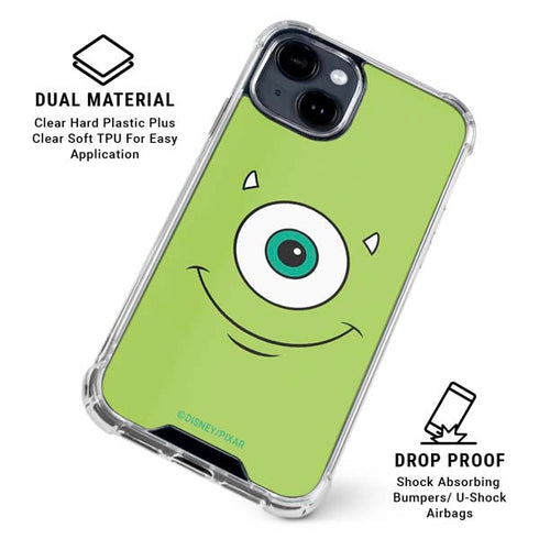 Disney Monsters Inc. Mike’s Face iPhone 15 Clear Case
