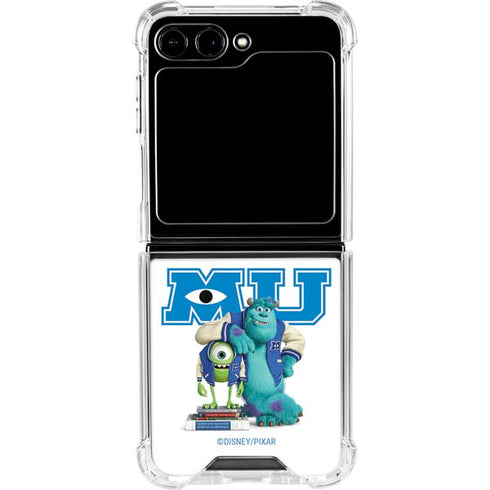 Disney Monsters University Mike and Sully Galaxy Z Flip6 Clear Case