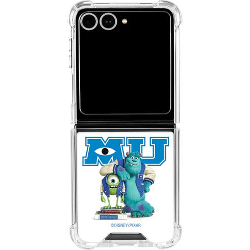 Disney Monsters University Mike and Sully Galaxy Z Flip7 Clear Case
