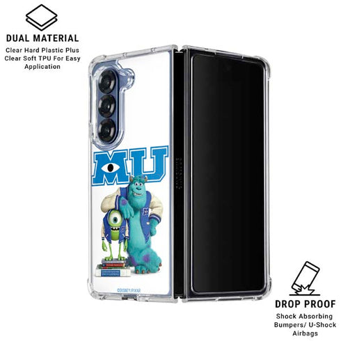 Disney Monsters University Mike and Sully Galaxy Z Fold6 Clear Case