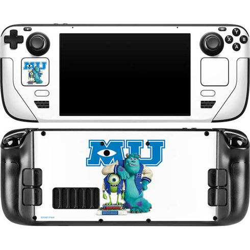 Disney Monsters University Mike and Sully Steam Deck Handheld Gaming Computer OLED Skin