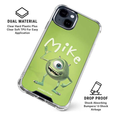 Disney Monsters Inc. Mike Portrait iPhone 15 Clear Case