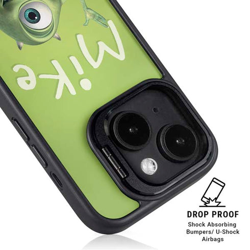Disney Monsters Inc. Mike Portrait iPhone 15 Plus Kickstand Case