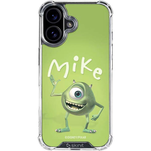 Disney Monsters Inc. Mike Portrait iPhone 16 Clear Case