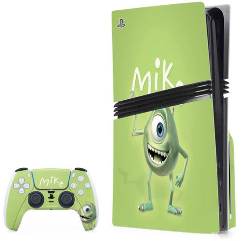 Disney Monsters Inc. Mike Portrait PS5 Pro Disk Bundle Skin