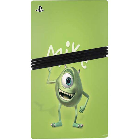 Disney Monsters Inc. Mike Portrait PS5 Pro Disk Console Skin